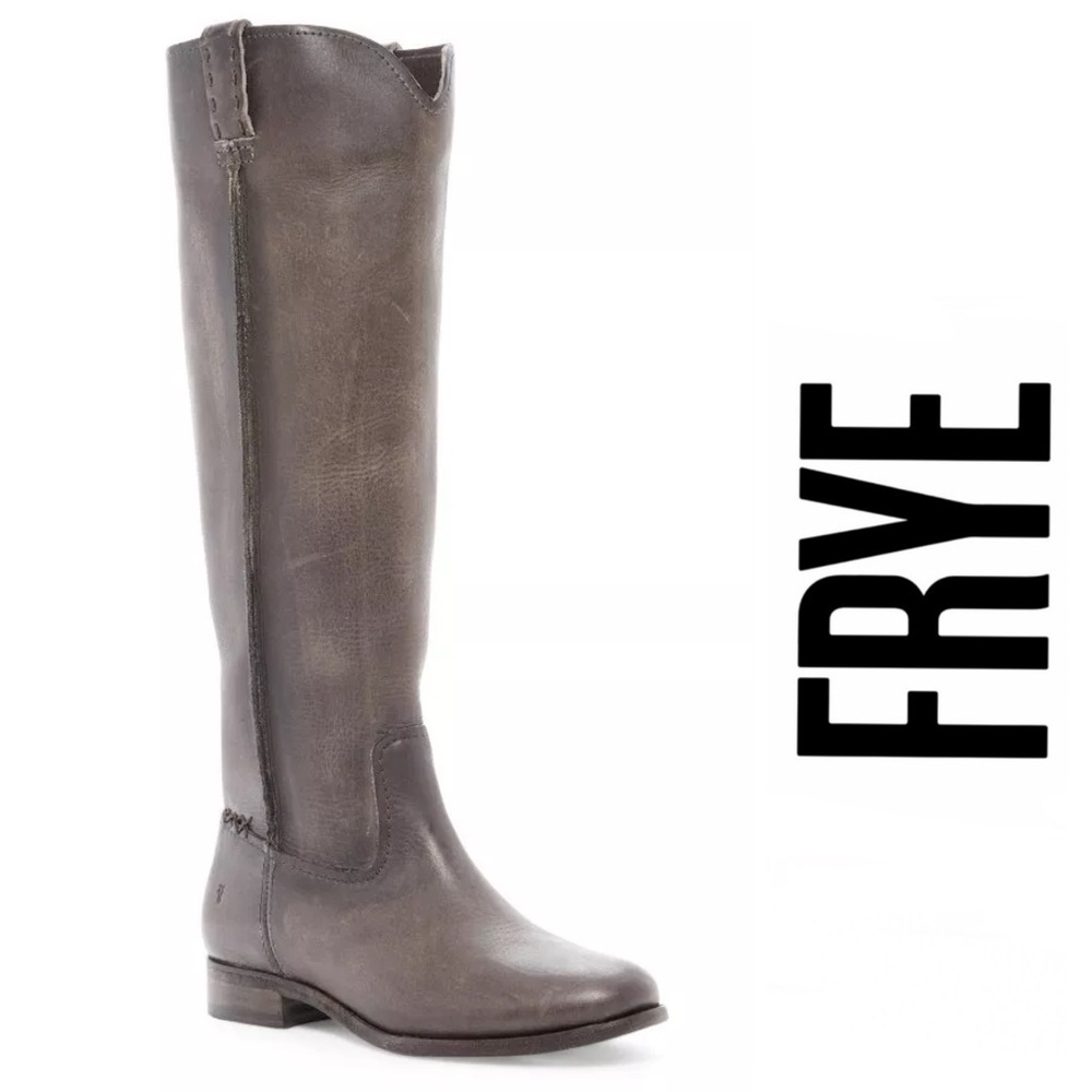 FRYE Cara Tall Boot Leather Pull On Western